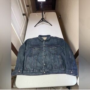 New Polo Ralph Lauren Blue Core Replen Long Sleeve Collared Trucker Jacket 3XB